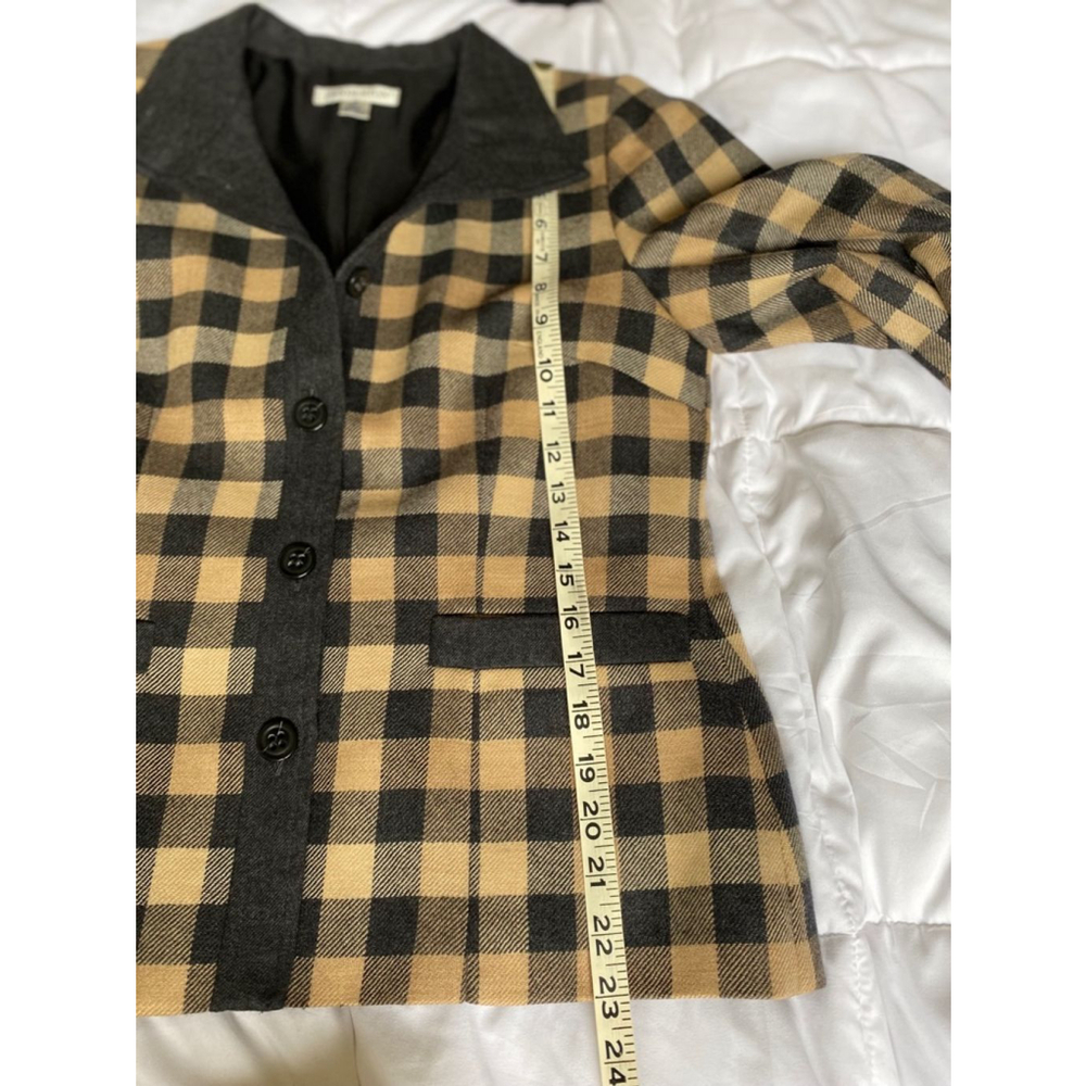 Pendleton 100% Virgin Wool Grid Plaid Button Up S… - image 5